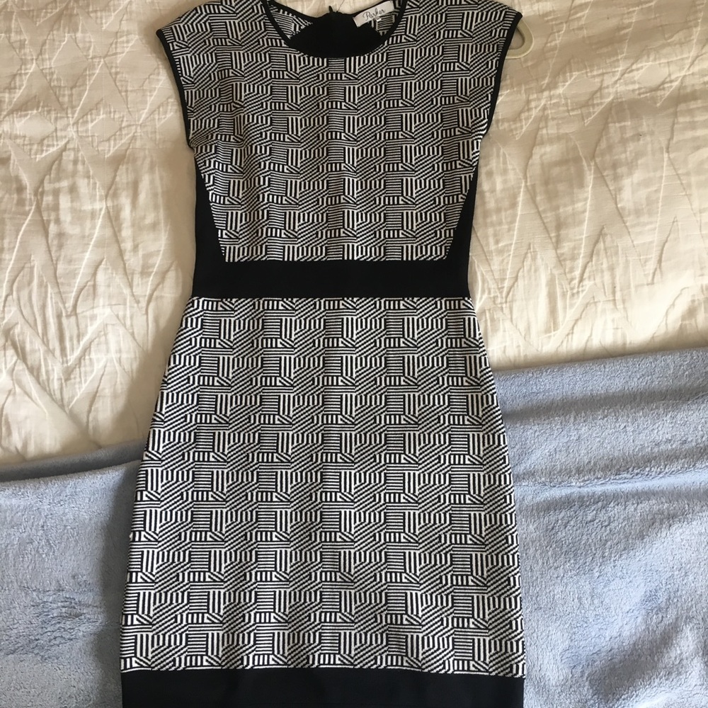 Parker Dress Black and White